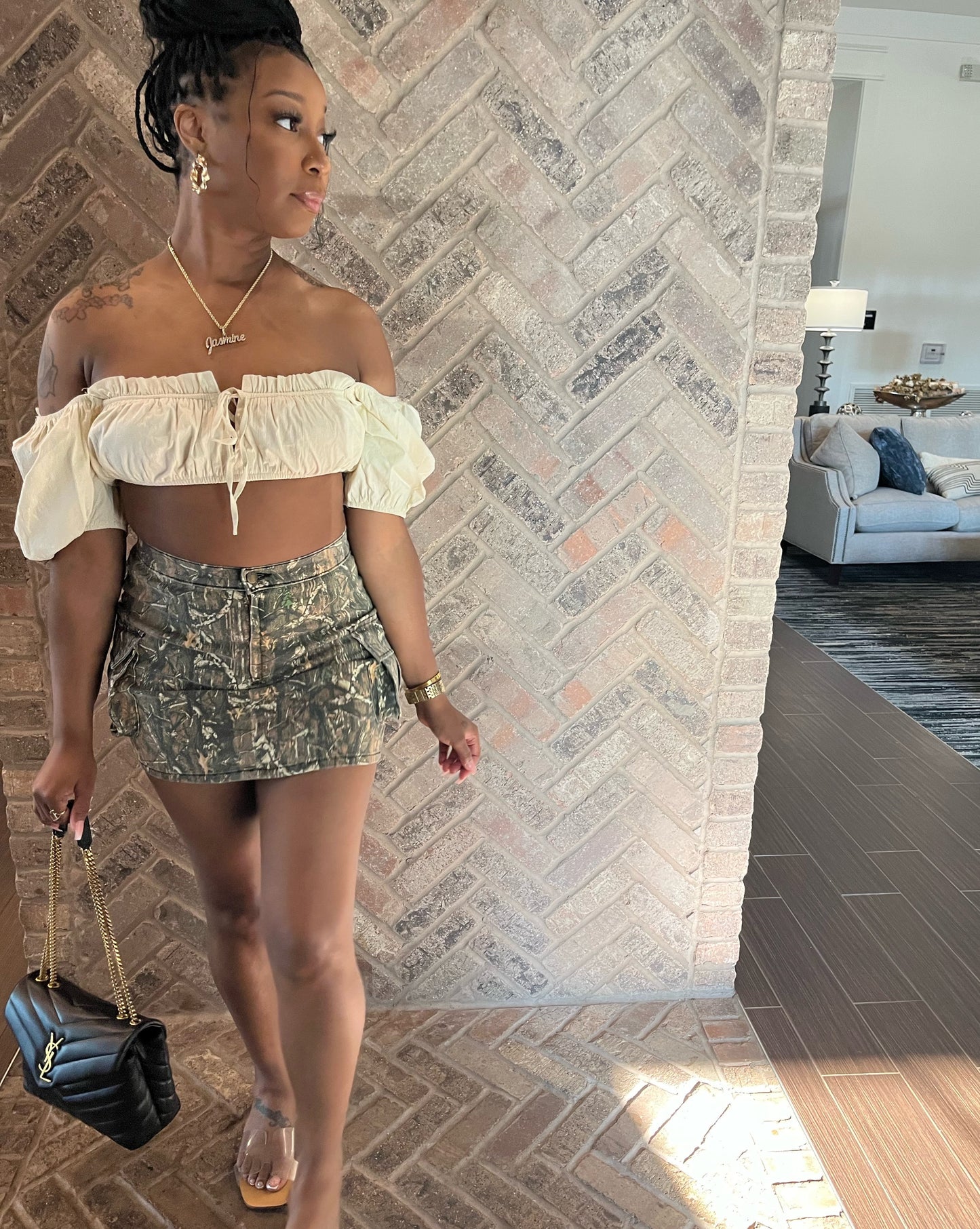 On the Hunt Mini Skirt