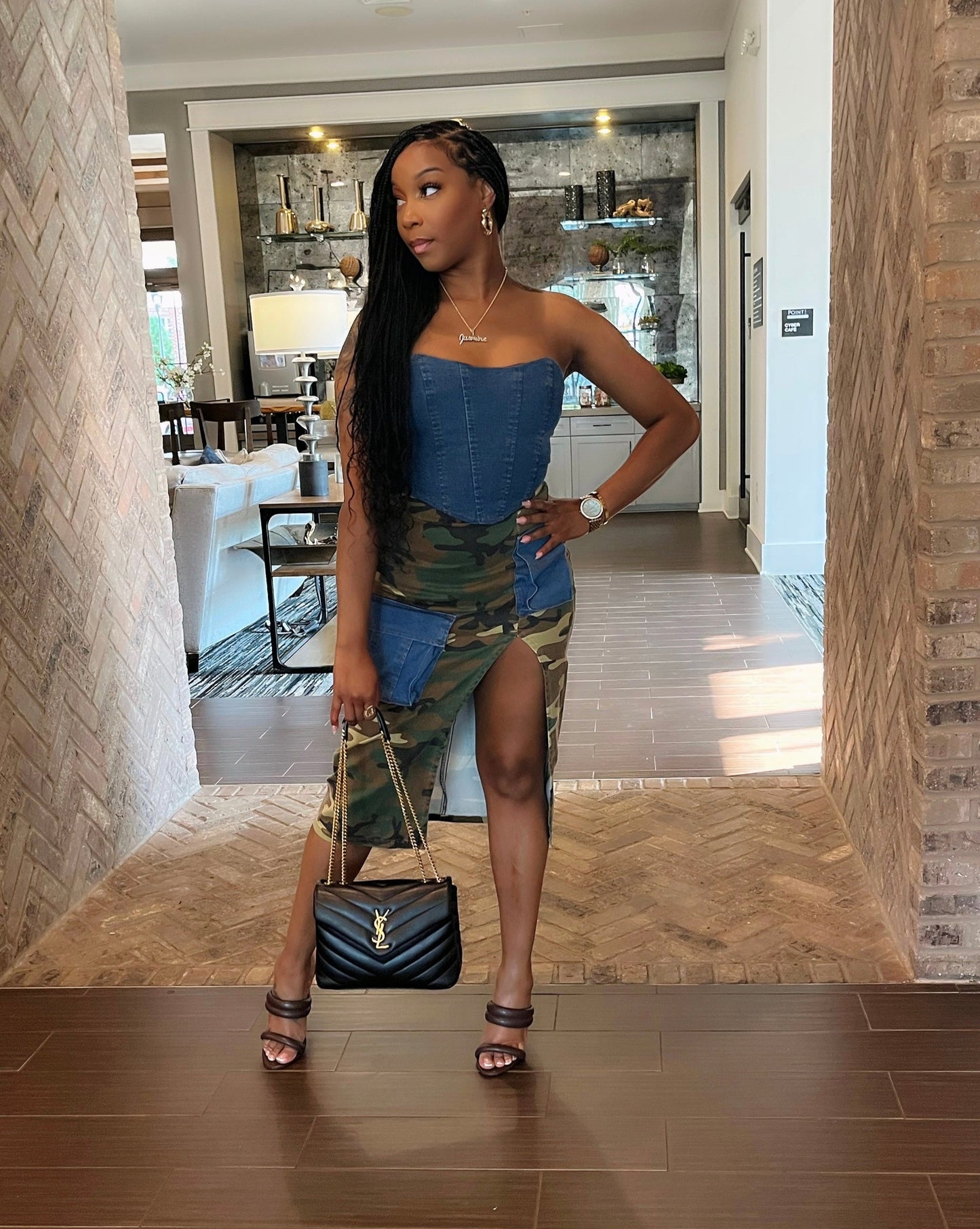 Off Duty Denim Skirt