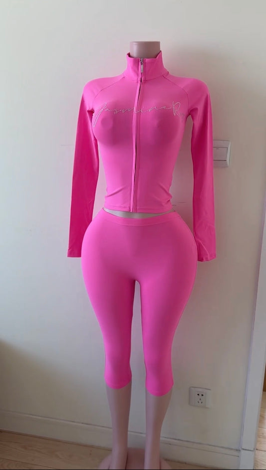 Pretty Pink Capri Set